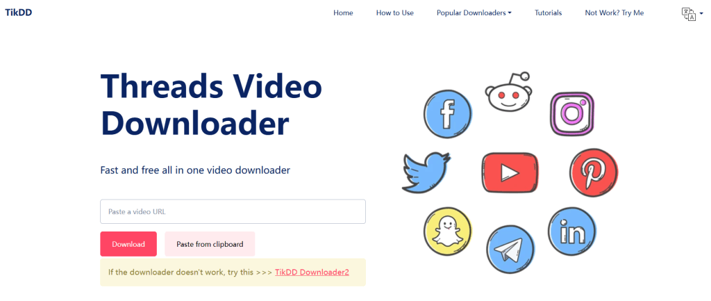 Threads video downloader